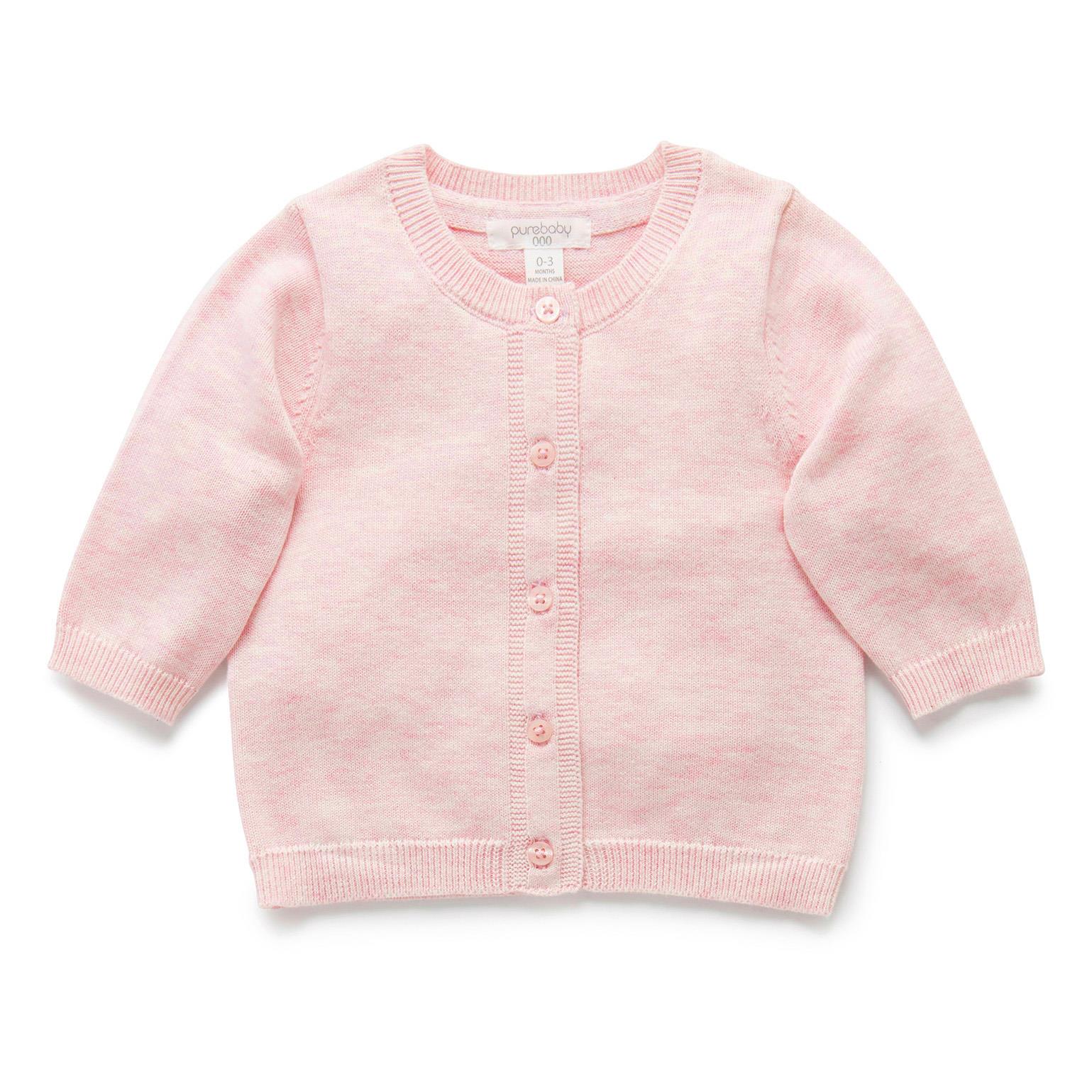 Purebaby 100% Org Cotton Basic Cardi